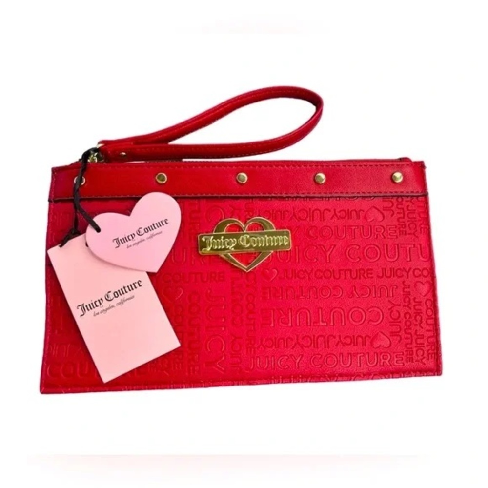 Juicy Couture Red Wrislet Clutch with Gold Accents ❤️